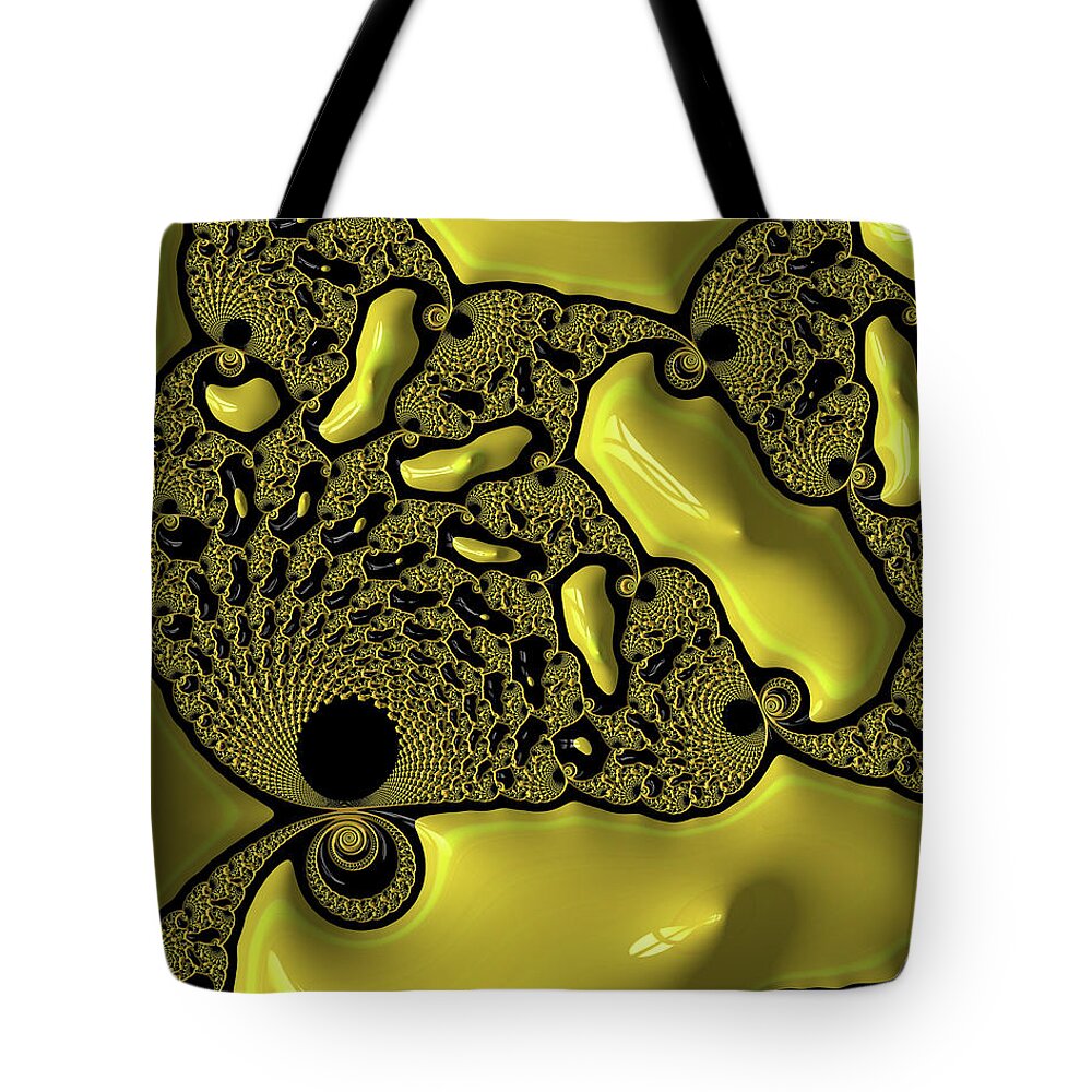Yellow Mellow Fractals - Tote Bag