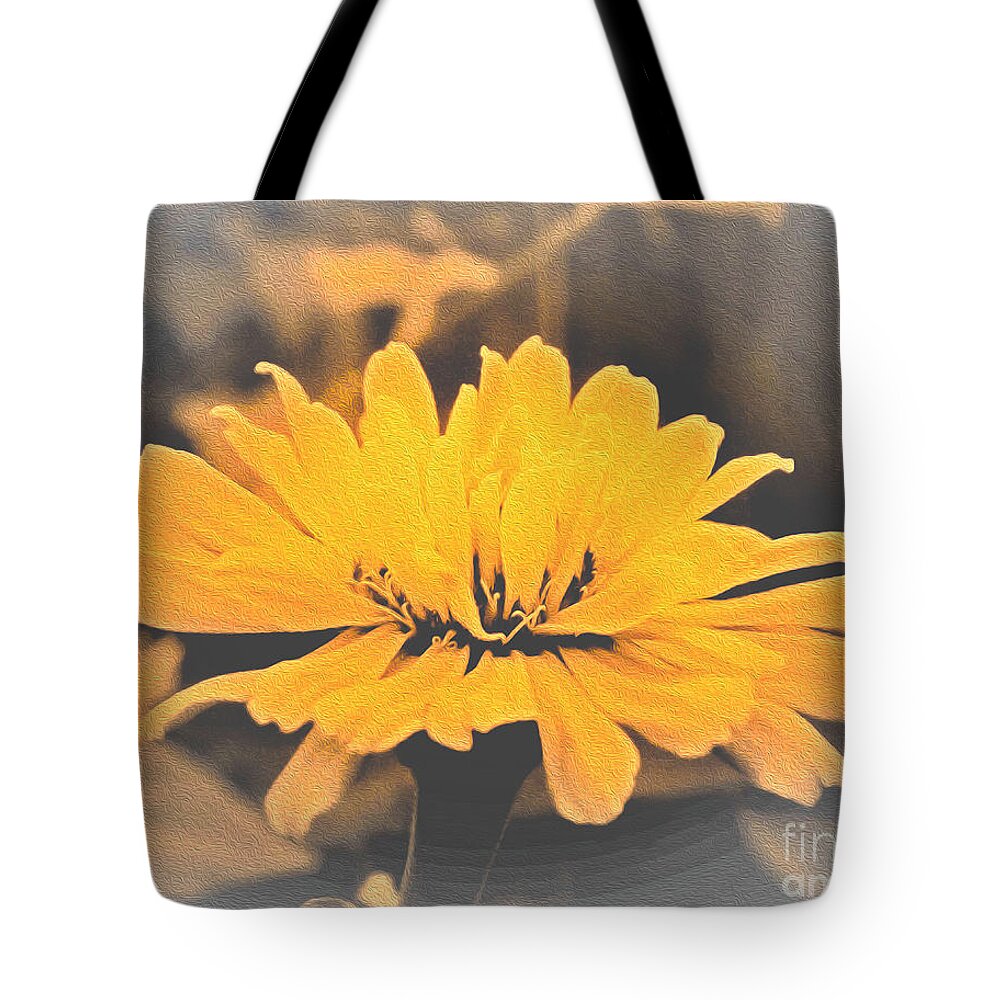 Yellow Soft colored Flower - Tote Bag