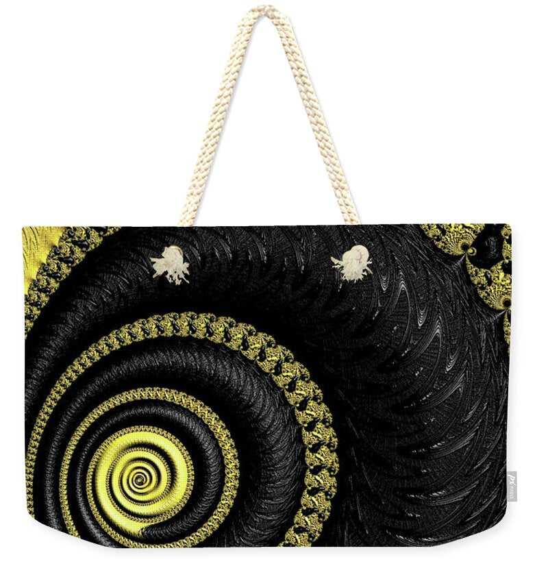 Yellow Swirls of Abstracts - Weekender Tote Bag