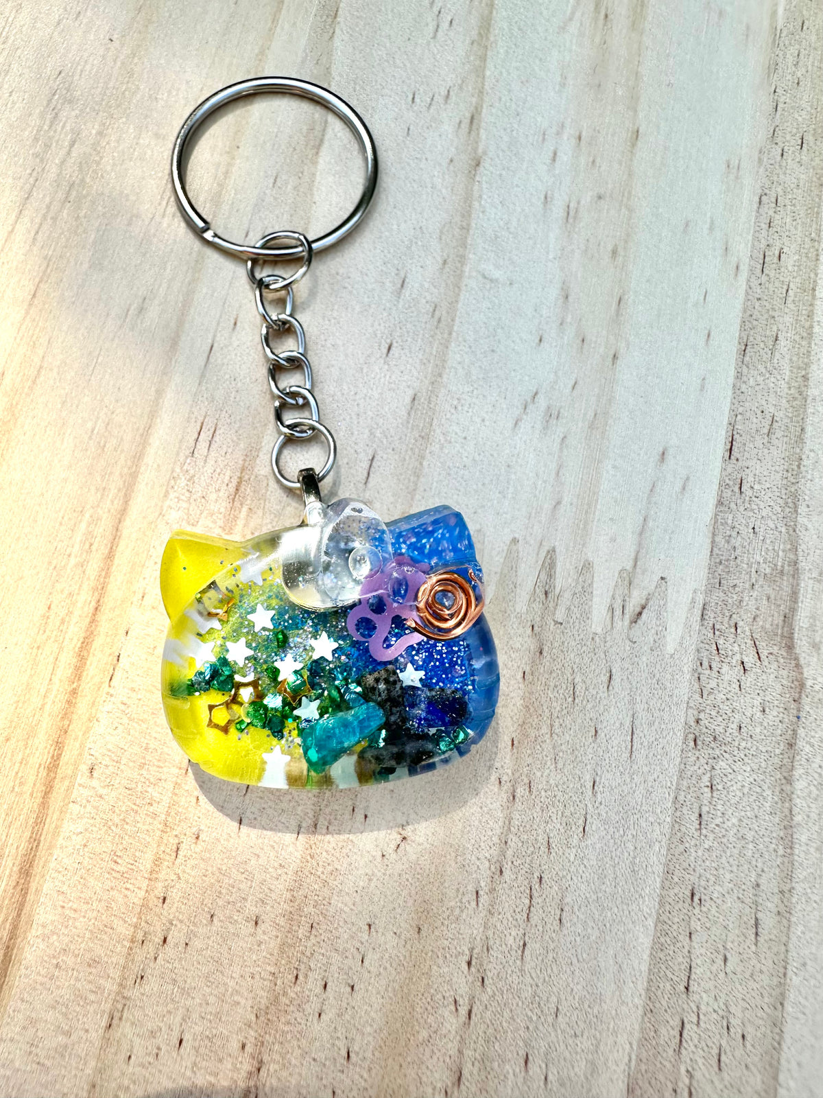 Cosmic Kitty Orgone Keychain