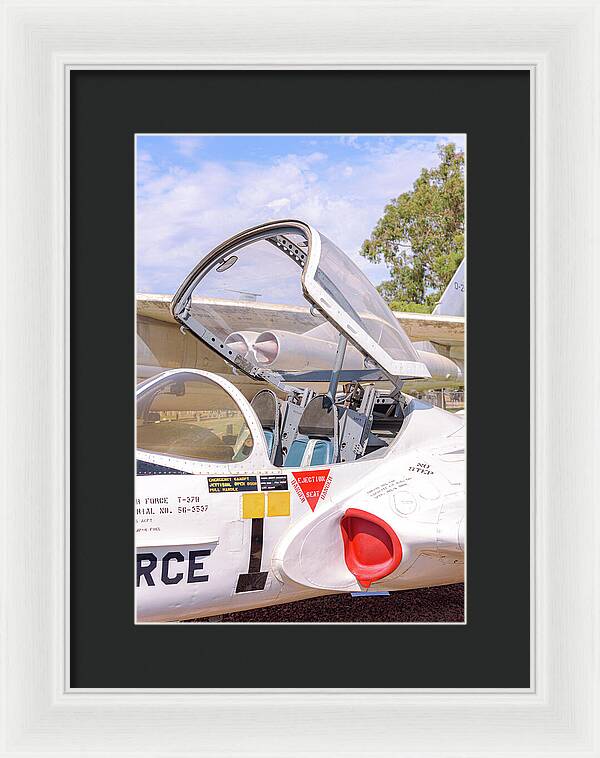 Castle Air Force Base Plane Displayed 1 - Framed Print