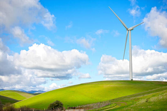 Clouds Over the Hills and Turbines 1 - Art Print