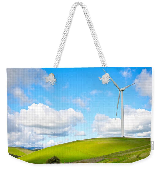 Clouds Over the Hills and Turbines 1 - Weekender Tote Bag