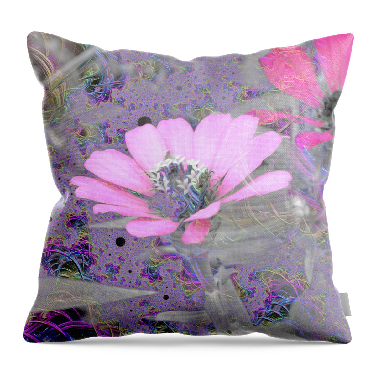 Dark Purples and Magentas 2 - Throw Pillow