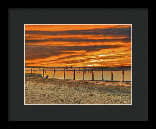 Magical sky at Lake Yosemite 1 - Framed Print
