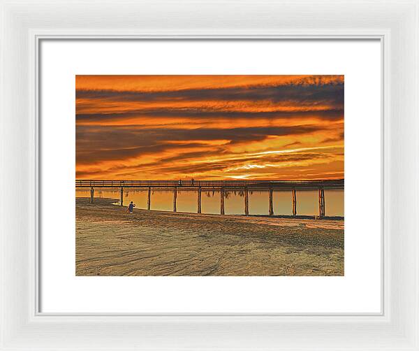 Magical sky at Lake Yosemite 1 - Framed Print