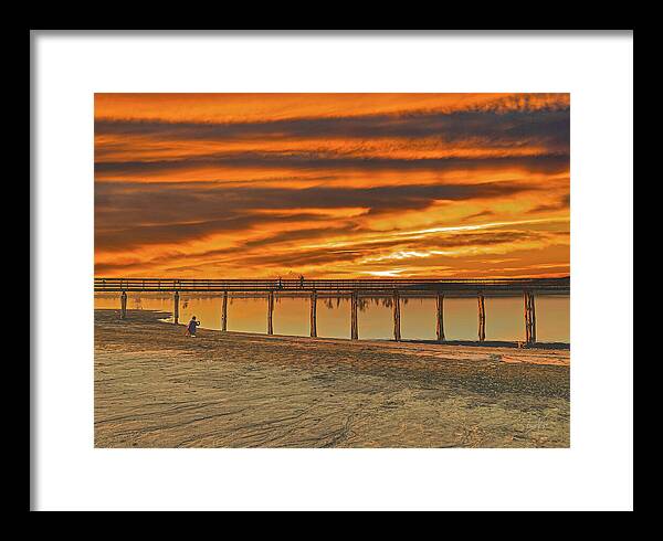 Magical sky at Lake Yosemite 1 - Framed Print