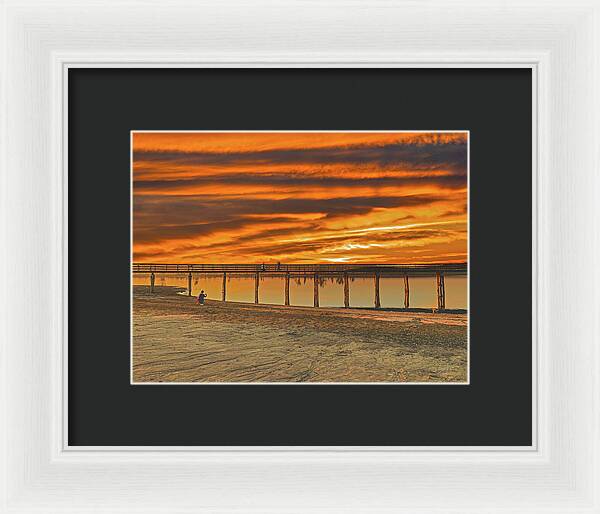 Magical sky at Lake Yosemite 1 - Framed Print