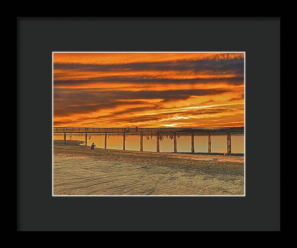 Magical sky at Lake Yosemite 1 - Framed Print