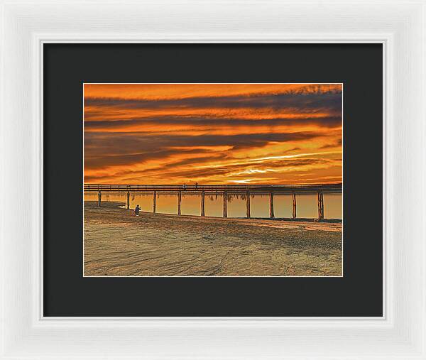 Magical sky at Lake Yosemite 1 - Framed Print