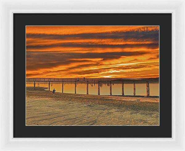Magical sky at Lake Yosemite 1 - Framed Print