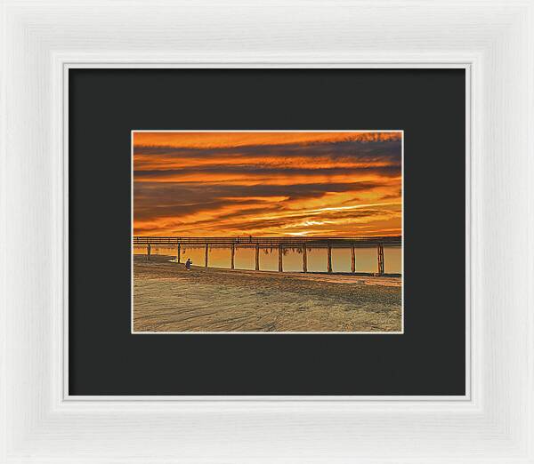 Magical sky at Lake Yosemite 1 - Framed Print