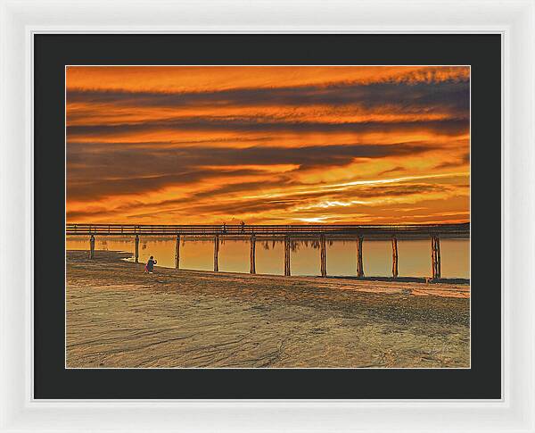 Magical sky at Lake Yosemite 1 - Framed Print