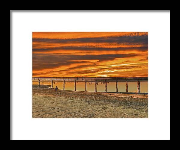 Magical sky at Lake Yosemite 1 - Framed Print