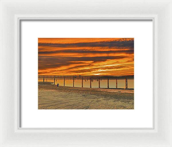 Magical sky at Lake Yosemite 1 - Framed Print