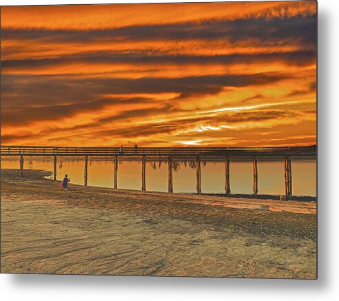 Magical sky at Lake Yosemite 1 - Metal Print