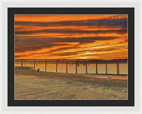 Magical sky at Lake Yosemite 1 - Framed Print