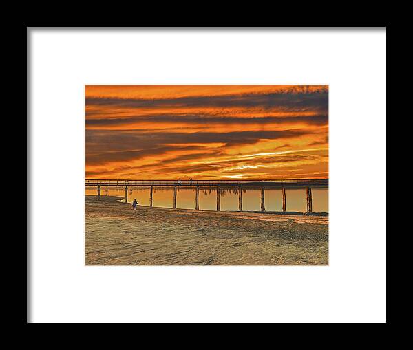 Magical sky at Lake Yosemite 1 - Framed Print