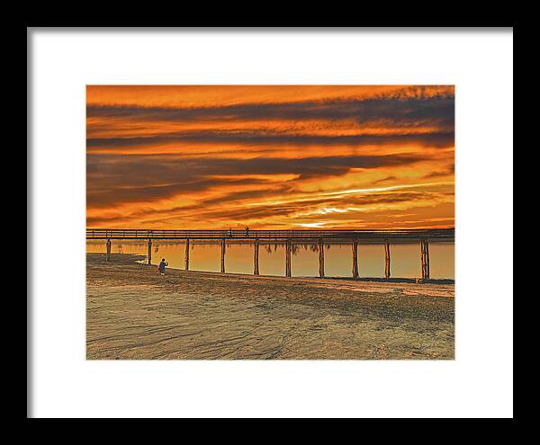 Magical sky at Lake Yosemite 1 - Framed Print