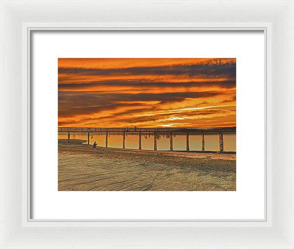 Magical sky at Lake Yosemite 1 - Framed Print