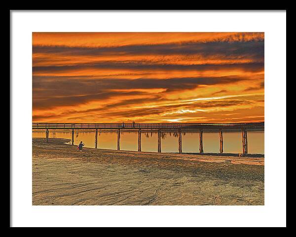 Magical sky at Lake Yosemite 1 - Framed Print