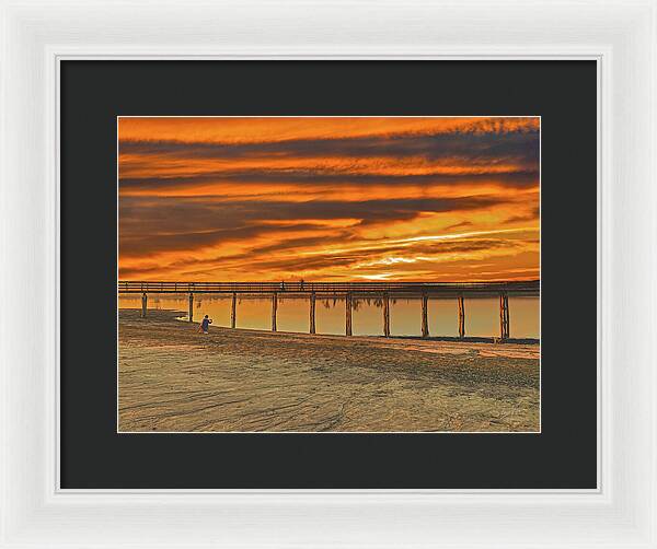 Magical sky at Lake Yosemite 1 - Framed Print