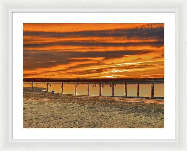Magical sky at Lake Yosemite 1 - Framed Print