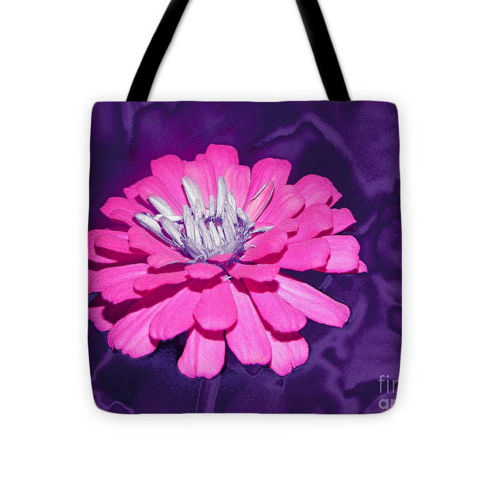 Purple and Hot Pink Colorful Art Landscape 1 - Tote Bag