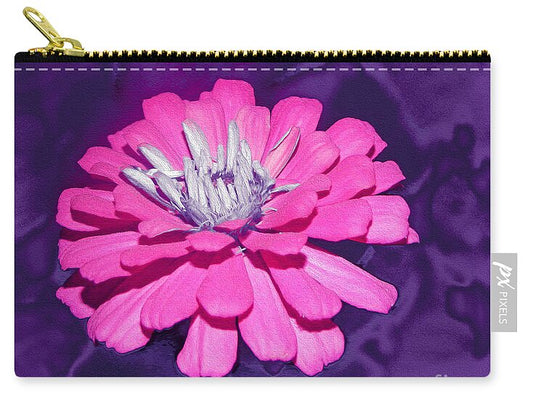 Purple and Hot Pink Colorful Art Landscape 1 - Zip Pouch