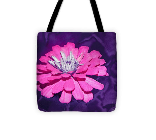 Purple and Hot Pink Colorful Art Landscape 1 - Tote Bag