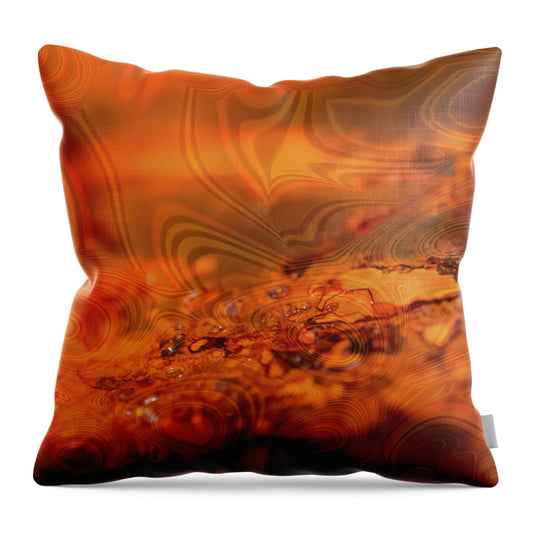 Rustic Nature Abstract 1 - Throw Pillow