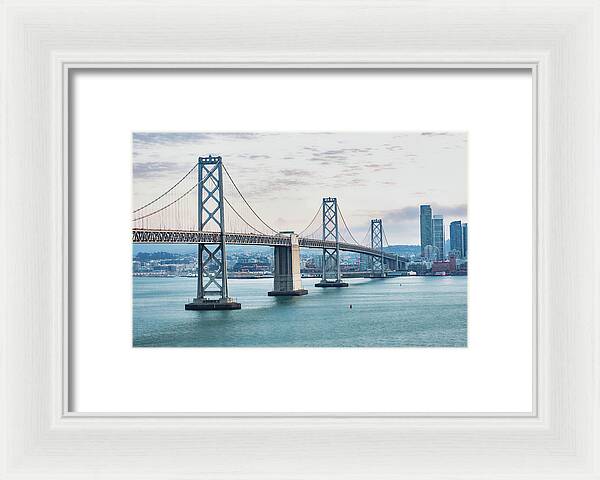 San Francisco Oakland Bay Bridge 1 - Framed Print