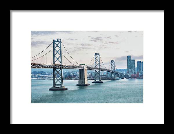 San Francisco Oakland Bay Bridge 1 - Framed Print
