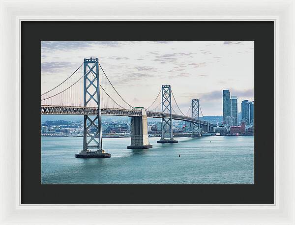 San Francisco Oakland Bay Bridge 1 - Framed Print