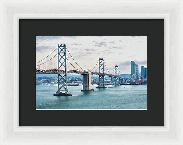 San Francisco Oakland Bay Bridge 1 - Framed Print