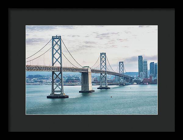 San Francisco Oakland Bay Bridge 1 - Framed Print