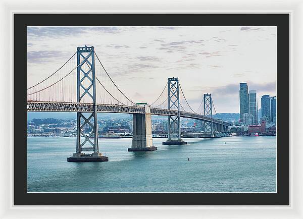San Francisco Oakland Bay Bridge 1 - Framed Print