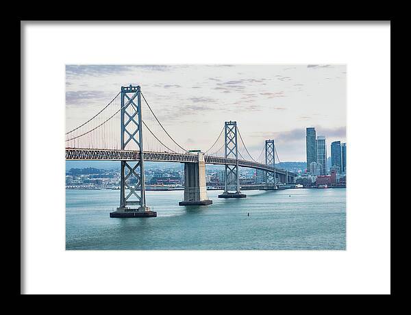 San Francisco Oakland Bay Bridge 1 - Framed Print