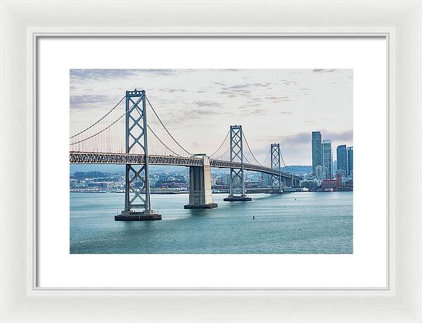 San Francisco Oakland Bay Bridge 1 - Framed Print