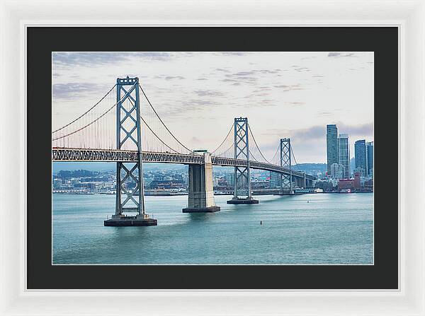 San Francisco Oakland Bay Bridge 1 - Framed Print