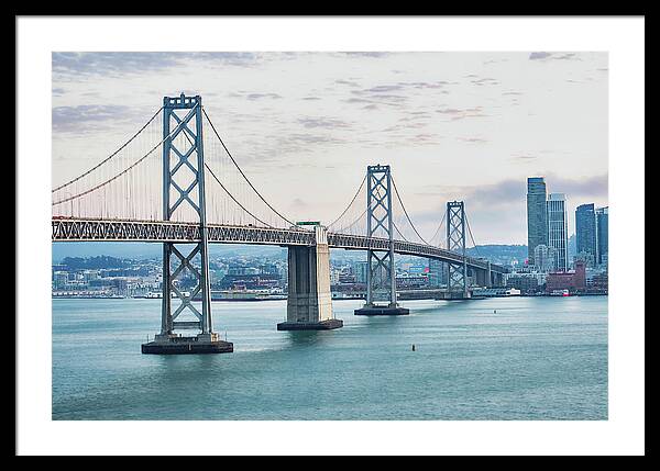San Francisco Oakland Bay Bridge 1 - Framed Print