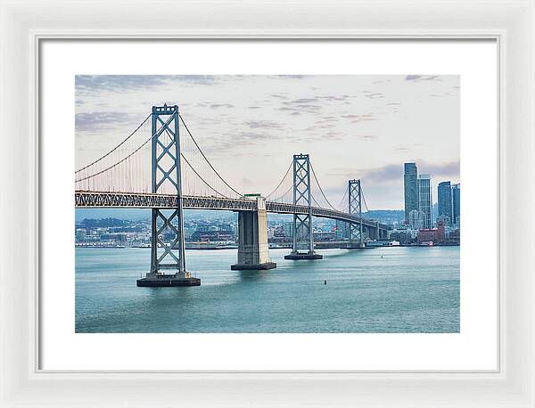 San Francisco Oakland Bay Bridge 1 - Framed Print