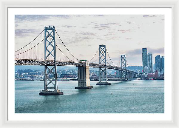 San Francisco Oakland Bay Bridge 1 - Framed Print
