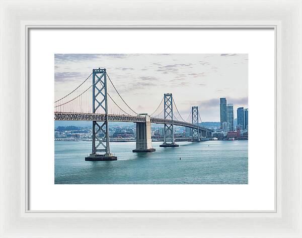San Francisco Oakland Bay Bridge 1 - Framed Print