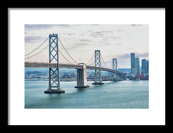 San Francisco Oakland Bay Bridge 1 - Framed Print
