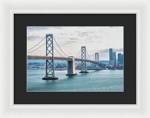 San Francisco Oakland Bay Bridge 1 - Framed Print