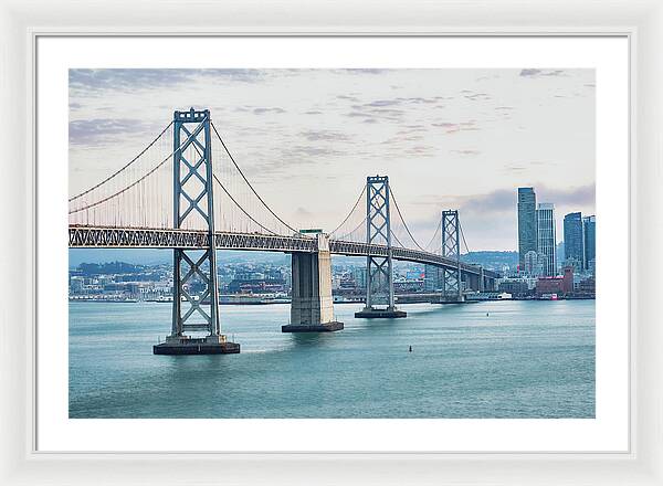 San Francisco Oakland Bay Bridge 1 - Framed Print