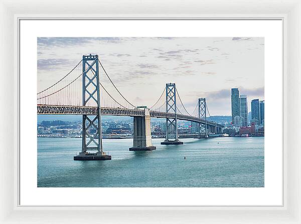 San Francisco Oakland Bay Bridge 1 - Framed Print
