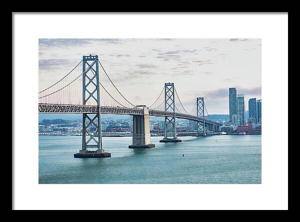 San Francisco Oakland Bay Bridge 1 - Framed Print