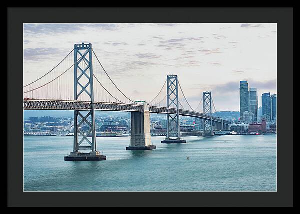 San Francisco Oakland Bay Bridge 1 - Framed Print